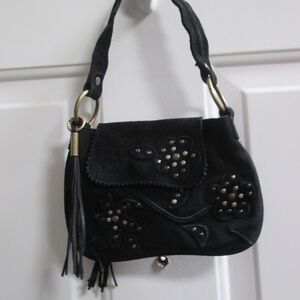 Vintage black and gold mini bag